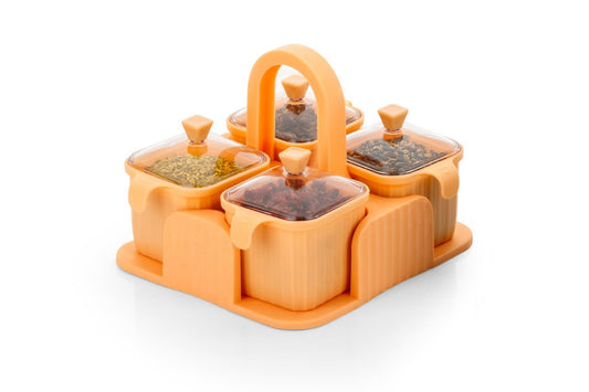 Airtight Storage Jar Set of 4 — Spices, Pickle & Dry Fruits