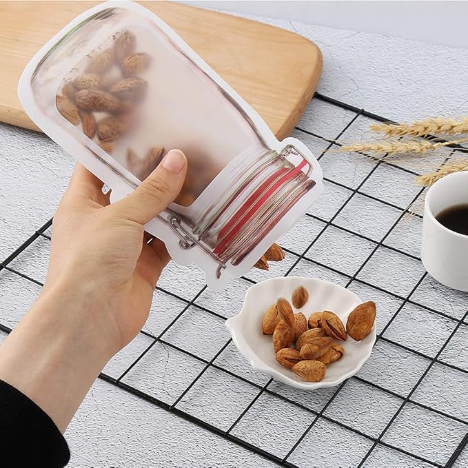 Reusable Airtight Saddle Food Bags — Leak-Proof, Set of 3