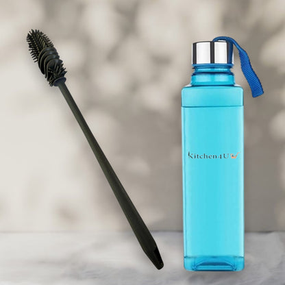 Mess-Free Bottle Cleaning Brush + Gym Water Bottle Set.