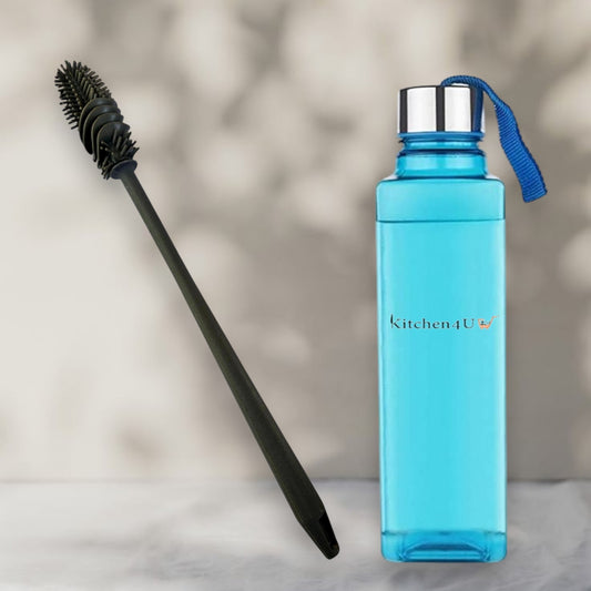 Mess-Free Bottle Cleaning Brush + Gym Water Bottle Set.