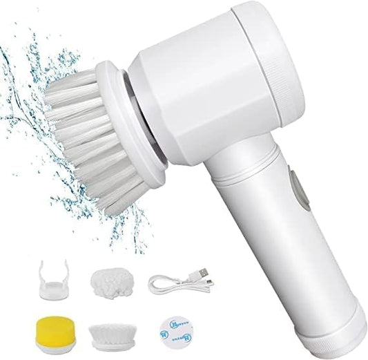 Electric Rotary Cleaning Brush — 3 Heads, Effortless Deep Clean