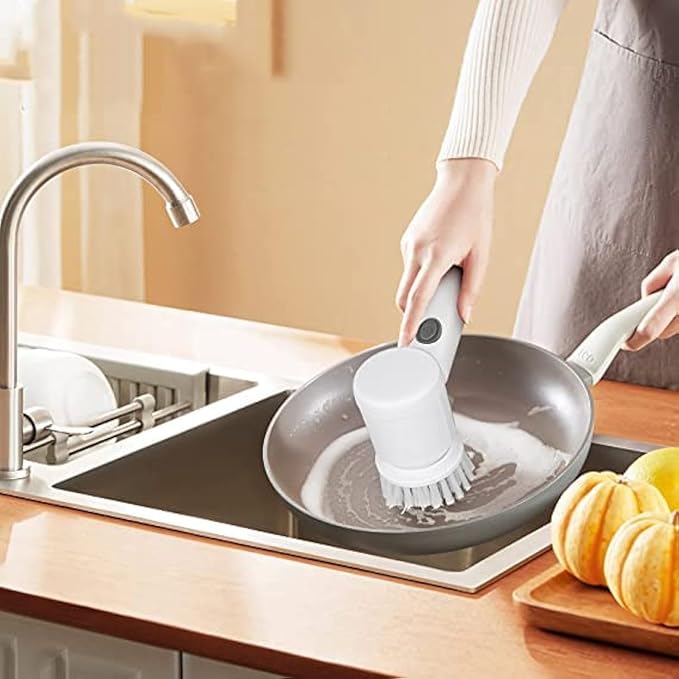 Electric Rotary Cleaning Brush — 3 Heads, Effortless Deep Clean