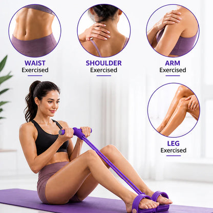 Unisex Resistance Band Pedal Trainer — Full-Body Stretch at Home