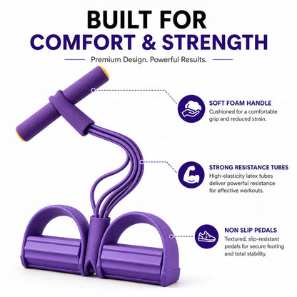 Unisex Resistance Band Pedal Trainer — Full-Body Stretch at Home
