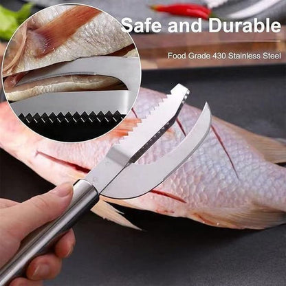 3-in-1 Fish Scaler & Knife — Clean Fish in Under a Minute