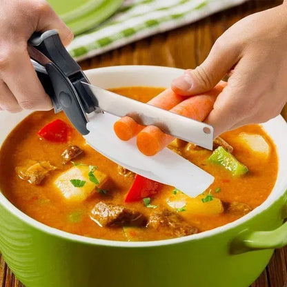2-in-1 Cleaver & Chopper Knife — Chop, Slice, Done