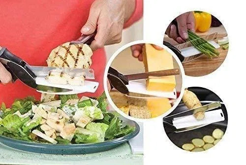2-in-1 Cleaver & Chopper Knife — Chop, Slice, Done