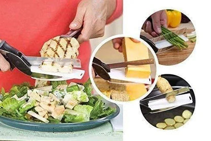 2-in-1 Cleaver & Chopper Knife — Chop, Slice, Done