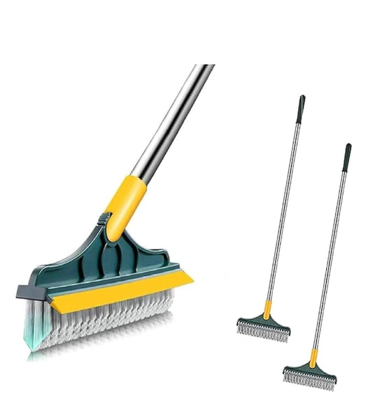 2-in-1 Floor Scrub & Wiper — Mop Less, Clean More