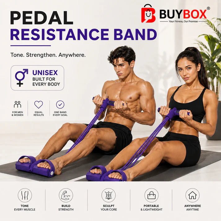 Unisex Resistance Band Pedal Trainer — Full-Body Stretch at Home